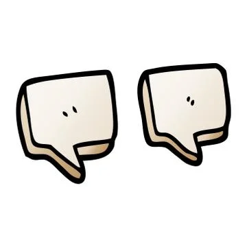 Cartoon doodle quotation marks Stock Illustration