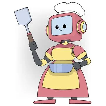 Cartoon doodle of the sophistication of artificial intelligence in the future Stock Illustration