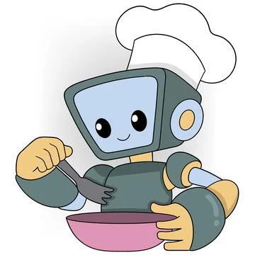 Cartoon doodle of the sophistication of artificial intelligence in the future Ilustración de archivo