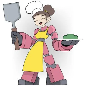Cartoon doodle of the sophistication of artificial intelligence in the future Stock Illustration