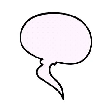 Cartoon doodle speech bubble Illustrazione stock
