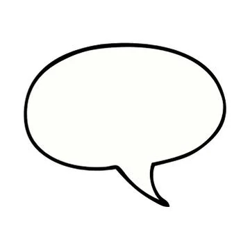 Cartoon doodle speech bubble Illustrazione stock
