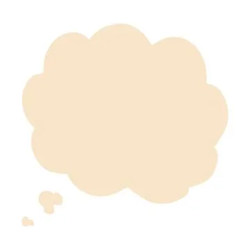 Cartoon doodle thought bubble Stock Illustration