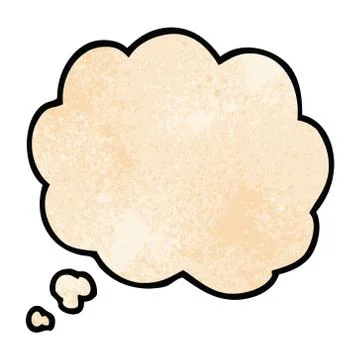 Cartoon doodle thought bubble Stock Illustration
