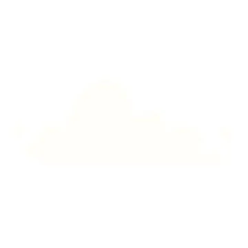 Cartoon doodle of a white cloud Stock Illustration
