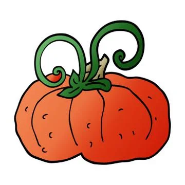 Cartoon doodle winter squash Stock Illustration