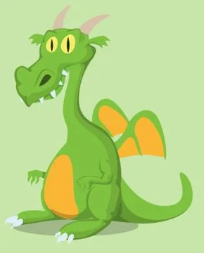 Cartoon dragon Stock Illustration