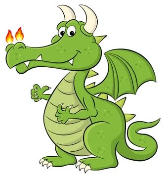 Cartoon dragon Stock Illustration