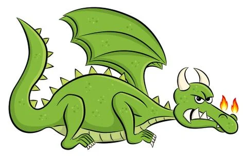 Cartoon dragon Stock Illustration