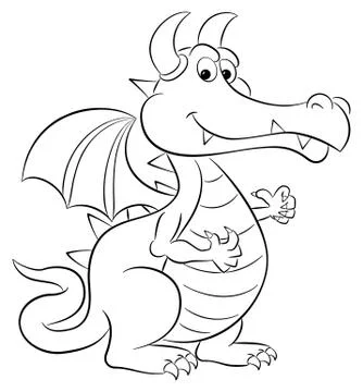 Cartoon dragon Stock Illustration