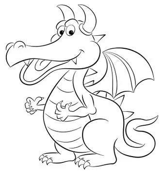 Cartoon dragon Stock Illustration