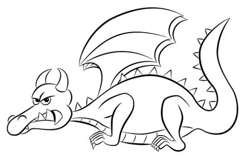 Cartoon dragon Stock Illustration