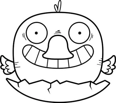 Cartoon Duckling Hatch Stock Illustration