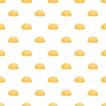 Cartoon dumpling food pattern repeating background texture Stock Illustration