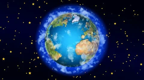 Cartoon Earth Stock Footage 10915203