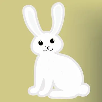 Cartoon Easter bunny Stock Illustration