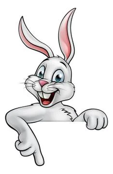 Cartoon Easter Bunny Rabbit Stock Illustration