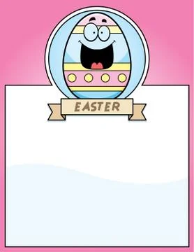 Cartoon Easter Egg Graphic Stock Illustration