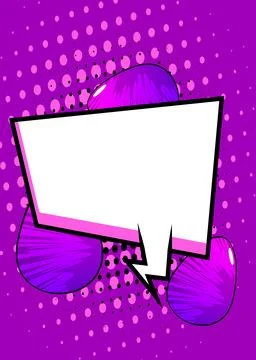 Cartoon Easter Eggs with blank speech bubble, comic book Holiday Invitation.. 스톡 일러스트