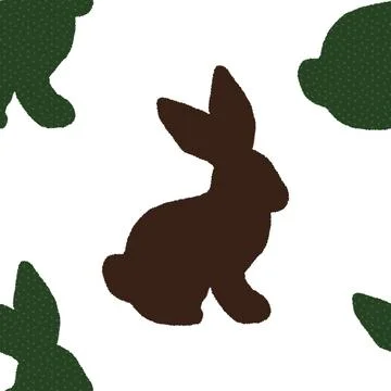 Cartoon Easter rabbit seamless bunnies pattern for wrapping paper 库存插图
