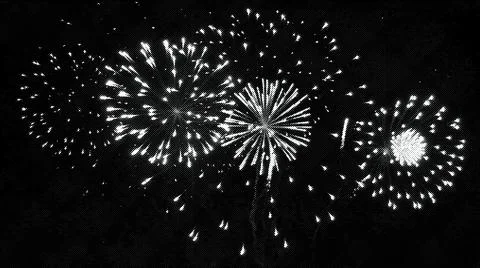 Cartoon effect of firework . Stock Illustration