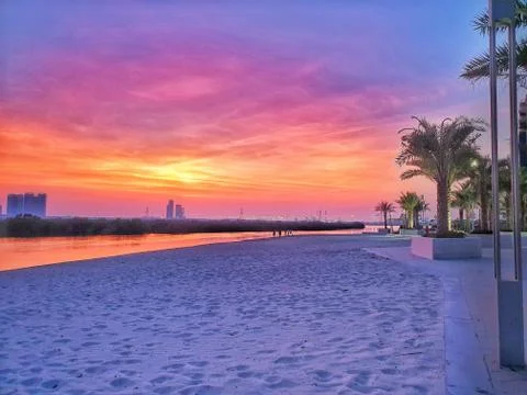 CARTOON LIKE EFFECT OF SKY BEACH Stock Photos
