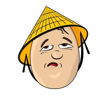 Cartoon Egg Face Character Stock Illustration