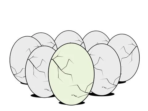 Cartoon eggs Illustrazione stock