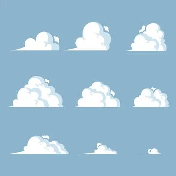 Cartoon element animation frames Stock Illustration