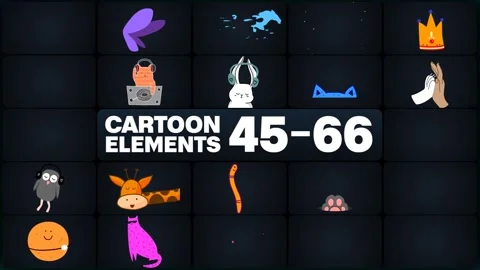 Cartoon Elements for After Effects ~ After Effects #249141033