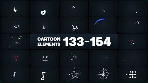 Cartoon Elements for After Effects ~ After Effects #252126662