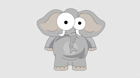 Cartoon Elephant 4k Stock-Footage 140411711