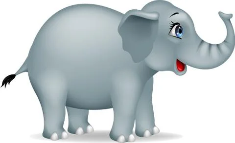 Cartoon elephant Stock Illustration