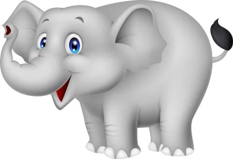 Cartoon elephant Stock Illustration