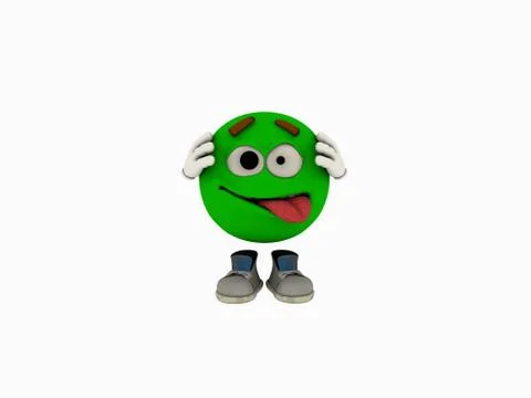 Cartoon emoticon guy Stock Illustration