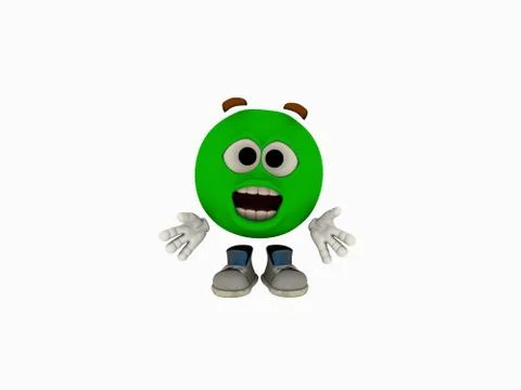 Cartoon emoticon guy Stock-Illustration
