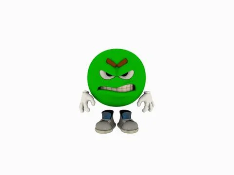 Cartoon emoticon guy Stock-Illustration