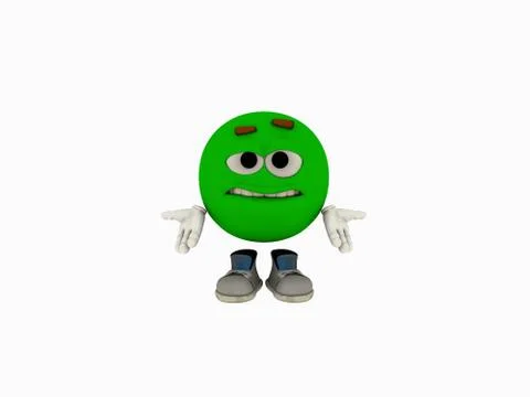 Cartoon emoticon guy Stock-Illustration