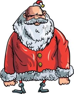 Cartoon evil santa Stock Illustration