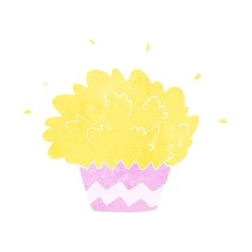Cartoon exploding cupcake イラスト素材