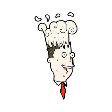 Cartoon exploding head Stock Illustration