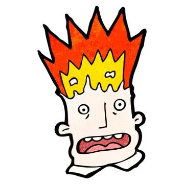 Cartoon exploding head イラスト素材