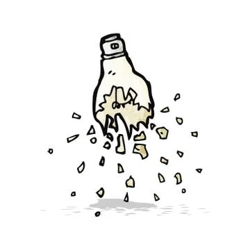 Cartoon exploding light bulb Stock Illustration