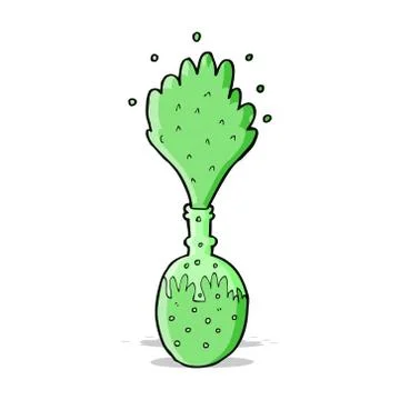 Cartoon explosing chemicals イラスト素材