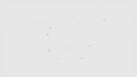 Cartoon explosion and fire with alpha channel, anime explosion Video stock 273483404