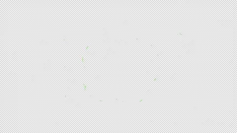 Cartoon explosion and fire in green color, anime explosion with alpha channe Video stock 273483285