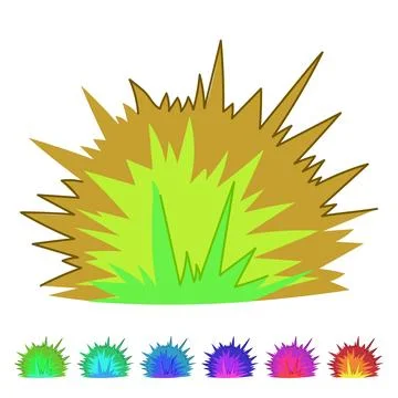 Cartoon explosion creating a powerful blast effect graphic Stock Illustration