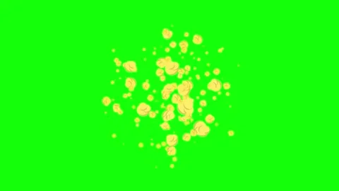 Cartoon Explosion (Green Screen) 4K 動画素材 307681715