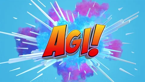 Cartoon explosion with message AI Stock Footage 261704841