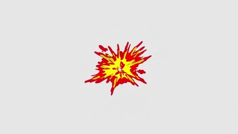 Cartoon Explosion VFX Pack with 8 Stylized Fire Smoke and Energy Blast Animation Video stock 346963979